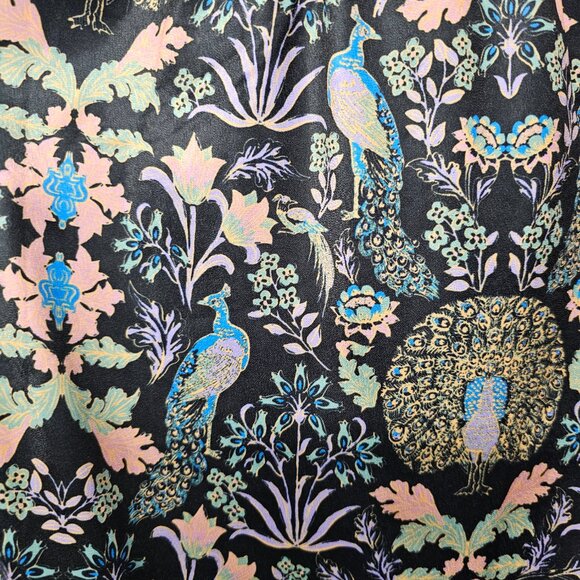 Modcloth Tank Peacock Art Deco Black Whimsigoth Goth Boho Floral 1X - Picture 6 of 11